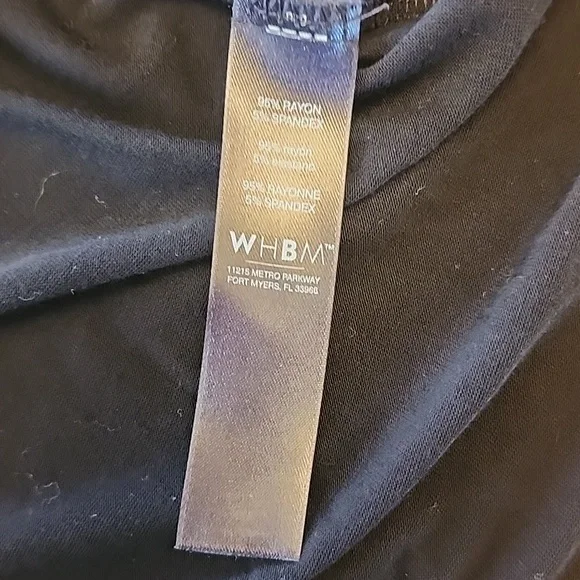 White House Black Market Classic Black Tee - Picture 7 of 9